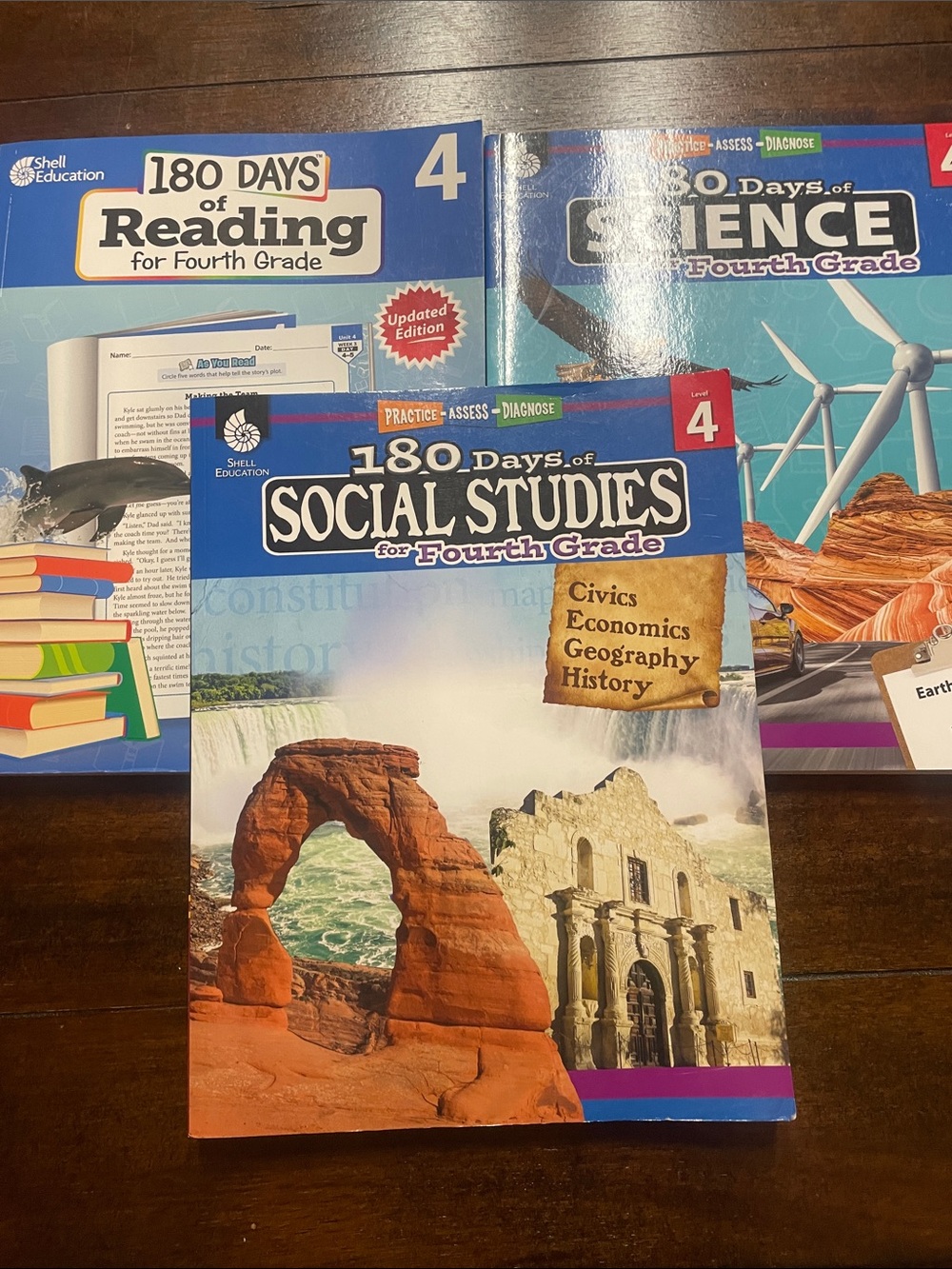 180 Days of Social Studies, Science, Reading for Fourth Grade